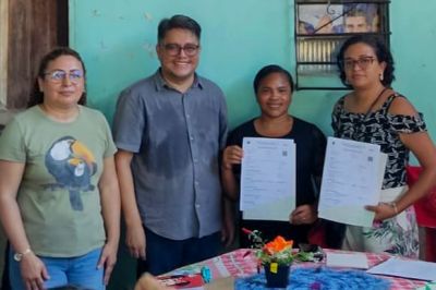 notícia: Emater entrega CAR's e CAF's em benefício de famílias na Ilha de Mosqueiro, em Belém