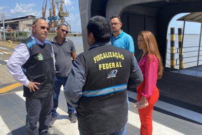 notícia: ANTAQ e CPH realizam visita técnica nas instalações do Terminal Hidroviário de Belém 