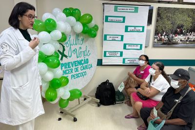notícia: Hospital Regional, em Santarém, alerta sobre prevenção de câncer de cabeça e pescoço