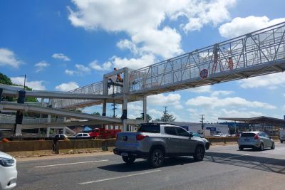 notícia: Núcleo de Transporte Metropolitano libera a segunda passarela na BR-316 neste sábado 