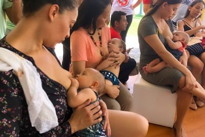 notícia: Santa Casa incentiva o aleitamento materno e é referência na ação  'Agosto Dourado'