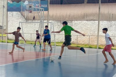 notícia: Em Marituba, UsiPaz promove prática esportiva para a população