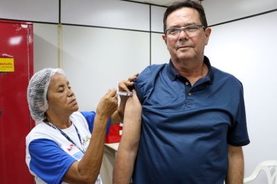 notícia: Posto da Sespa instalado no Aeroporto de Belém já aplicou 405 doses de vacinas