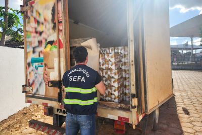 notícia: Sefa apreende mais de 20 mil latas de cerveja em Dom Eliseu 