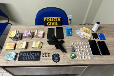 notícia: Operação Impacto da PC apreende drogas, arma e quase R$ 14 mil em Castanhal