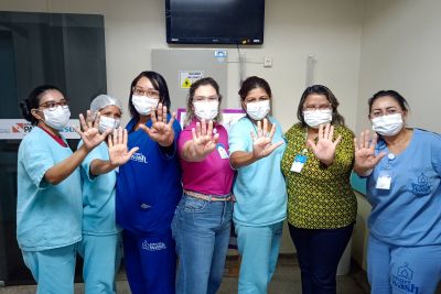 notícia: Pacientes do Regional de Marabá participam de ações educativas no "Agosto Lilás"