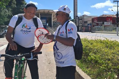 notícia: Detran leva às ruas orientações sobre trânsito seguro no Dia Nacional do Ciclista