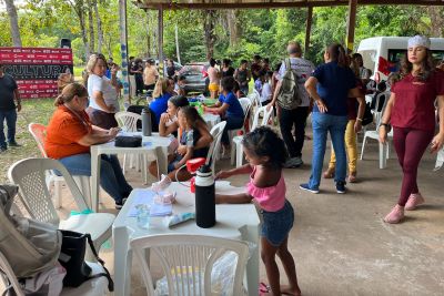 notícia: Força-tarefa garante manhã de saúde e cidadania no quilombo do Abacatal