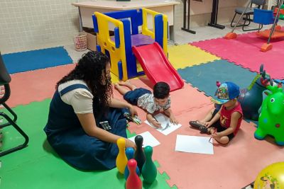 notícia: No Pará, eventos científicos criam espaços infantis para oportunizar a participação de mães