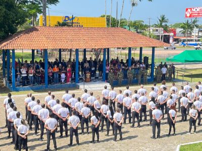 notícia: PC recebe 140 novos agentes em aula inaugural para curso de formação de policiais