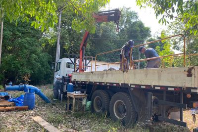 notícia: Cosanpa investe em novas bombas e potencializa abastecimento em Santarém