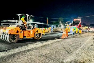 notícia: Equipes trabalham dia e noite para avanço das obras do BRT Metropolitano