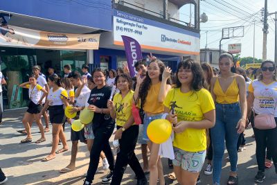 notícia: Em Marabá, escola estadual promove caminhada pela valorização da vida