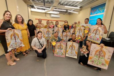 notícia: UsiPaz Cabanagem promove oficina de artesanato com temática do Círio