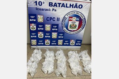 notícia: Polícia Militar prende homem com 1500 porções de cocaína em Belém