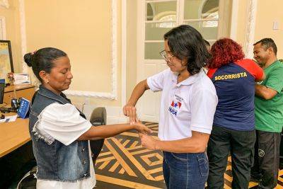 notícia: Servidores da Seju participam de Curso de Primeiros Socorros para atuação no Círio