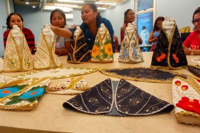 notícia: UsiPaz Bengui apresenta a exposição 'Elementos do Círio' em shopping de Belém