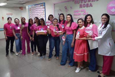 notícia: Hospital Regional de Marabá tem Campanha de Conscientização do Outubro Rosa 