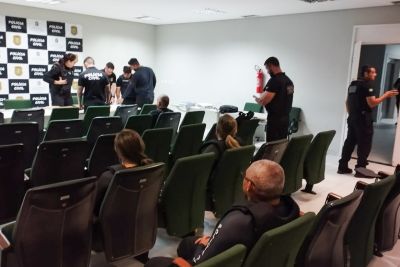 notícia: Polícia Civil do Pará prende cinco investigados por estelionato virtual e associação criminosa no Ceará