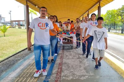 notícia: Centro Integrado (CIIR) realiza Círio Inclusivo em homenagem à padroeira dos paraenses