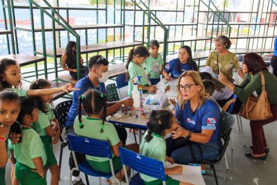 notícia: Projeto Espaços Abertos garante a diversão das crianças na Usina da Paz Guamá