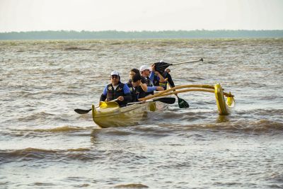 notícia: Centro de Inclusão e Reabilitação celebra prêmio internacional com sessão de canoagem adaptada