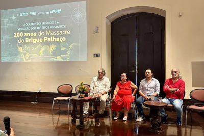 notícia: Exposição e roda de conversa relembram o Massacre do Brigue Palhaço