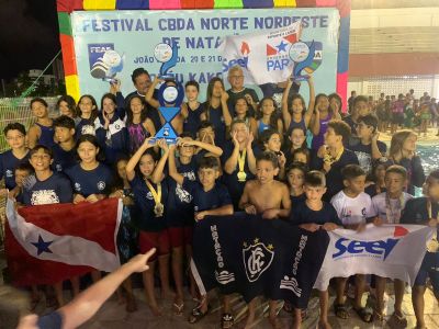 notícia: Atletas da natação apoiados pelo Estado são bicampeões em competição no Nordeste
