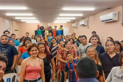 notícia: Peça teatral aborda Educação Fiscal nas UsiPaz do Bengui e Jurunas/Condor