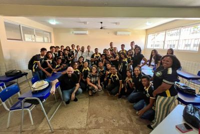 notícia: Seduc conduz visita de técnicos do Unicef e da Unesco a escolas do Marajó