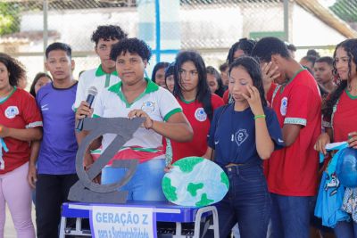 notícia: No Marajó, estudantes participam de atividade pedagógica de educação ambiental