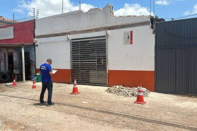 notícia: Perícia atua em prédio em Paragominas,cuja laje desabou