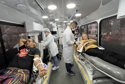 notícia: Campanha de doação no Hospital Ophir Loyola arrecada 130 bolsas de sangue