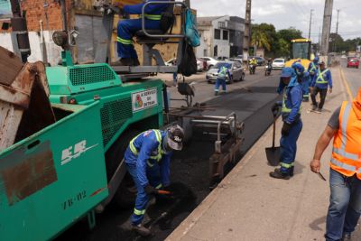 notícia: Governo do Estado inicia reconstrução viária da avenida Mário Covas na Grande Belém