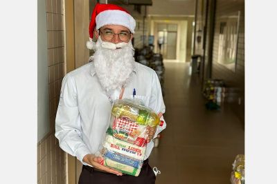 notícia: Hospital Geral de Tailândia promove campanha de arrecadação de alimentos 