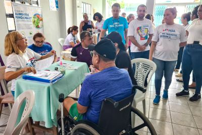 notícia: Moradores do Guamá, em Belém, têm acesso a serviços oferecidos pela Sespa