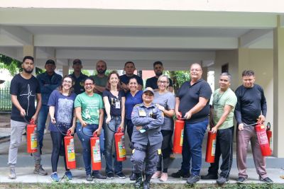 notícia: Santa Casa capacita servidores para a prevenção e combate a incêndios