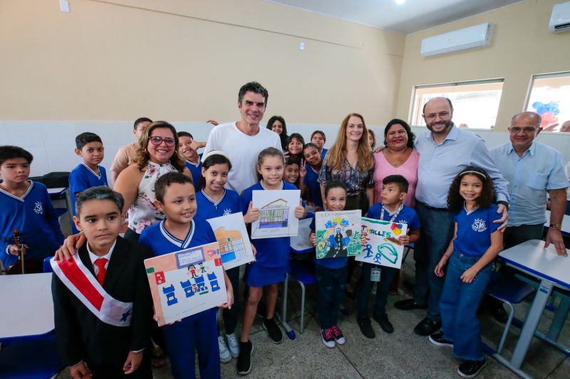 Governador Helder Barbalho entregou mais uma escola reconstruída para crianças e adolescentes do Pará