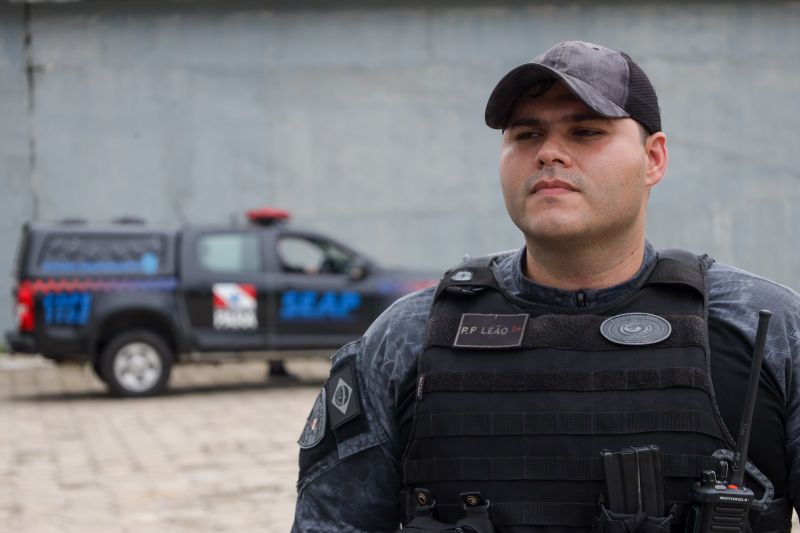 Richard Leão, Polícia Penal GBR <div class='credito_fotos'>Foto: Pedro Guerreiro / Ag. Pará   |   <a href='/midias/2024/originais/18249_4161a522-c3a2-cdb3-09c3-34f517a31b09.jpg' download><i class='fa-solid fa-download'></i> Download</a></div>