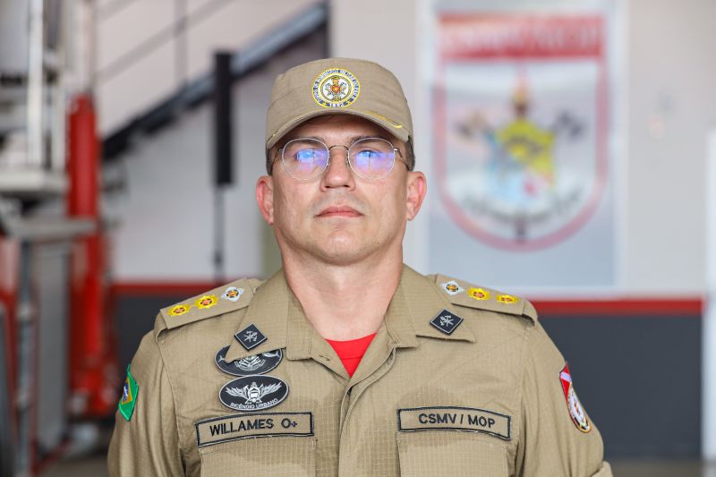 Tenente coronel Williames Florentino de Andrade    Comandante do centro de suprimento e manutenção de viaturas e materiais operacionais <div class='credito_fotos'>Foto: Marco Santos / Ag. Pará   |   <a href='/midias/2024/originais/18328_c2dcad87-494f-1b38-b544-fc45342a8cd4.jpg' download><i class='fa-solid fa-download'></i> Download</a></div>