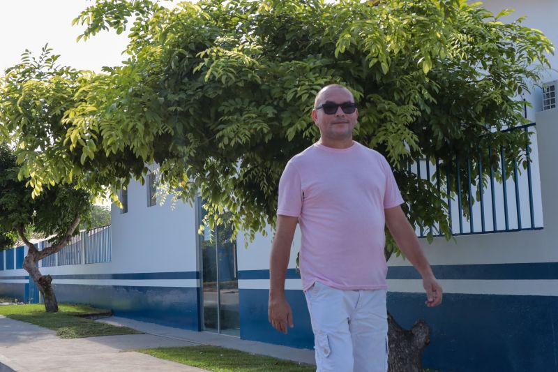 Morador Laudeci Maria, 47 anos, garante que o novo hospital deixa a comunidade satisfeita