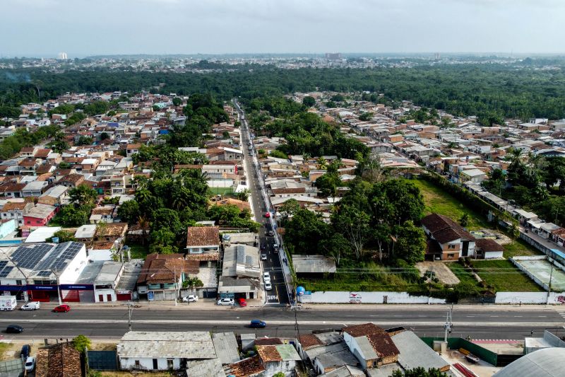 Travessa São Geraldo, Tapanã.
 Inauguração das obras do programa asfalto por todo o Pará <div class='credito_fotos'>Foto: Augusto Miranda / Ag. Pará   |   <a href='/midias/2024/originais/21140_11f52b32-5273-a1ed-df03-29706187e007.jpg' download><i class='fa-solid fa-download'></i> Download</a></div>