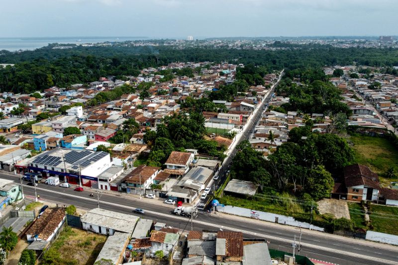 Travessa São Geraldo, Tapanã.
 Inauguração das obras do programa asfalto por todo o Pará <div class='credito_fotos'>Foto: Augusto Miranda / Ag. Pará   |   <a href='/midias/2024/originais/21140_300c4350-4b38-23cc-dad2-1486dc9b0282.jpg' download><i class='fa-solid fa-download'></i> Download</a></div>