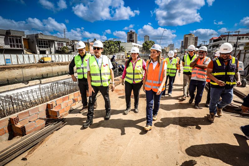 Vice-governadora Hana Ghassan visita obra da Nova Tamandaré, em Belém