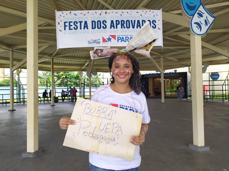 Larissa Souza da Silva comemorou na Usina da Paz Jurunas-Condor