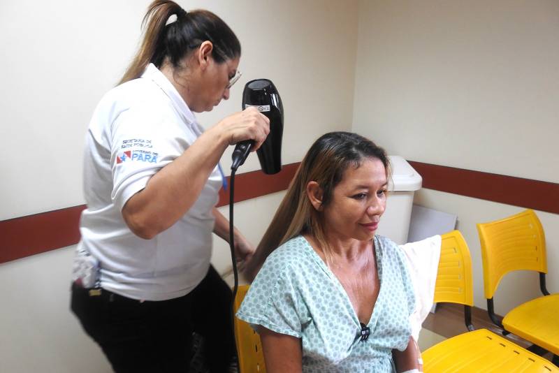 Eurídice Alves ficou muito feliz com o tratamento  das voluntárias