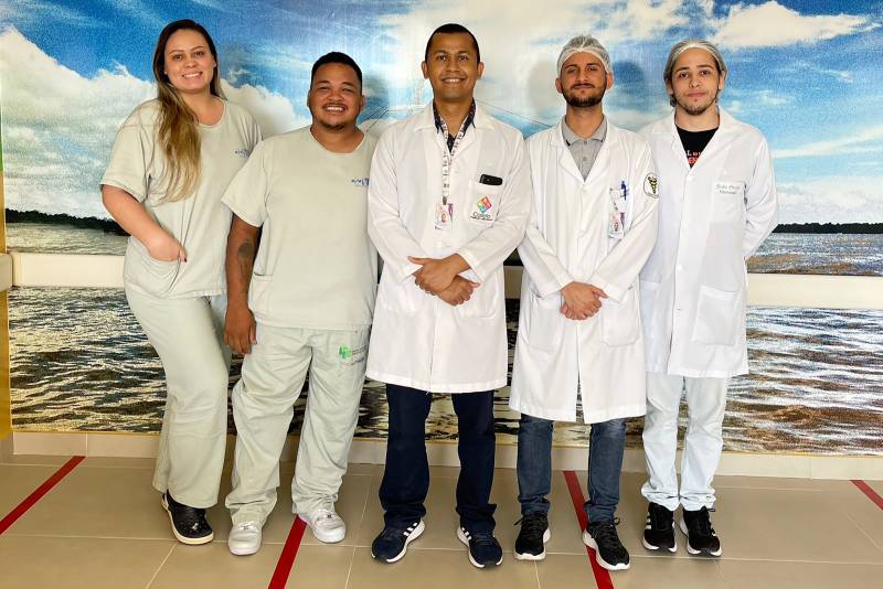 Parte da equipe de fisioterapia do HRPC realizou mais de 20 mil atendimentos em 2024