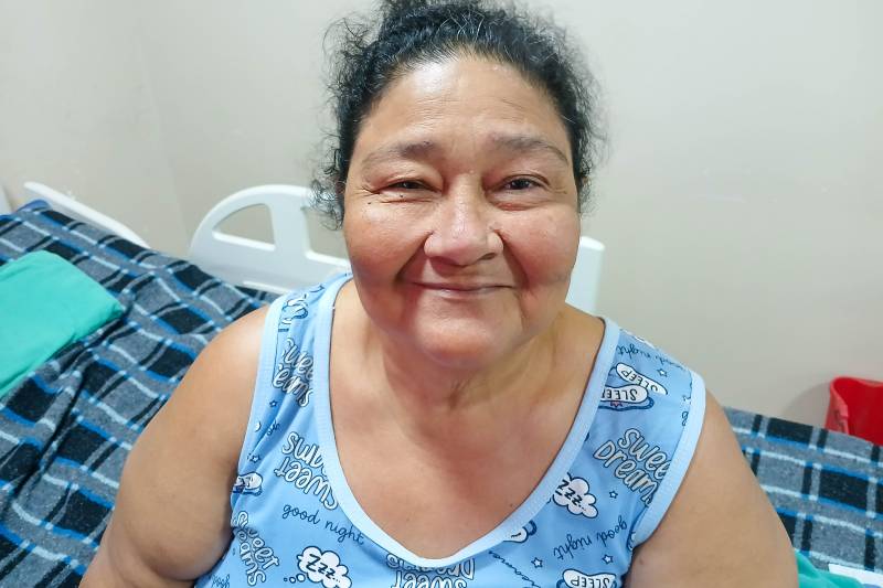 Sandra Pinto, 60 anos, da cidade Irituia, que fica a 170 km de Belém, realizou seu sonho ao fazer a sua cirurgia bariátrica recentemente