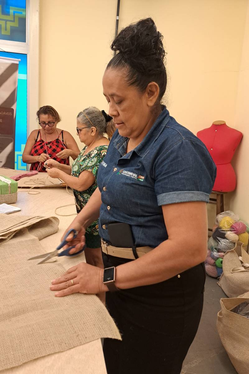 Marinalva de Souza Ferreira, técnica da CTC responsável pela oficina.