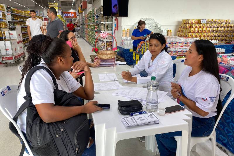 Agendamento de exames realizados durante a ação itinerante 